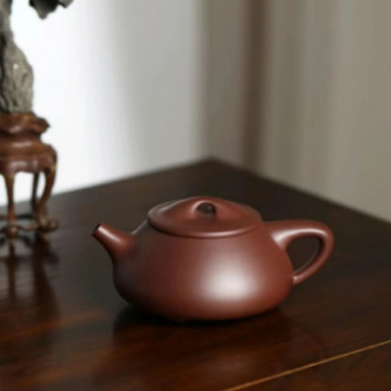 德壶堂紫泥景舟石瓢壶名师手工紫砂壶定制