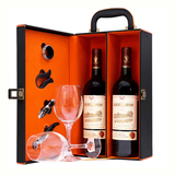 法国红酒2支装路易拉菲LOUISLAFON干红葡萄酒原瓶进口红酒礼盒