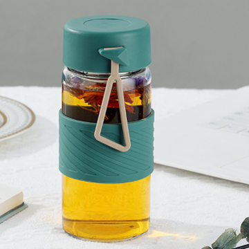 高硼硅带茶隔玻璃杯子