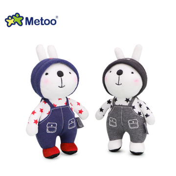 Metoo新款Q版咪兔钥匙扣 咪小兔挂件 毛绒玩具兔子吊饰 背包挂件
