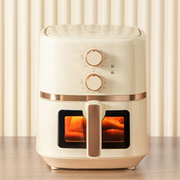 美的（Midea）家用多功能 空气炸锅可视窗口 不沾易清洗 准确定时 轻脂 低油煎炸 5.7L大容量