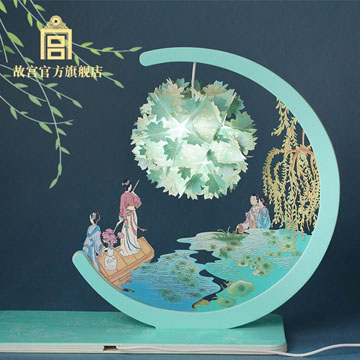 故宫文化 故宫月曼清游香氛纸艺灯