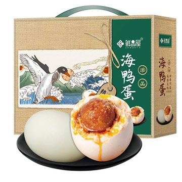鲜品屋 20枚海鸭蛋礼盒1.4kg