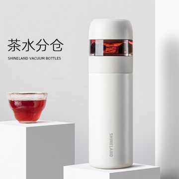 泡茶杯茶水分离真空316不锈钢保温杯子 创意花茶杯
